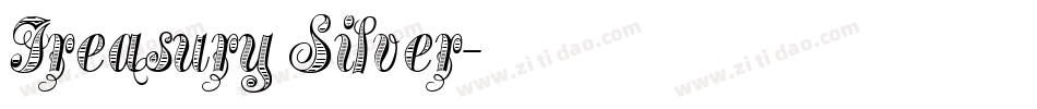 Treasury Silver字体转换
